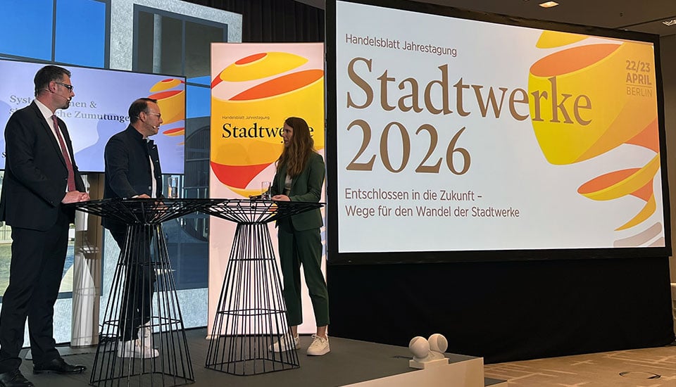 o2 Business auf der Handelsblatt Jahrestagung Stadtwerke 2026 in Berlin: Diskussion zu Energiewende, Digitalisierung und kritischer Infrastruktur