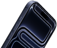 iPhone 17 Pro, Vorderseite, Dynamic Island oben, Actiontaste, Lautstärketasten