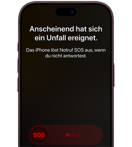 Mit Sicherheitsfeatures wie der Unfallerkennung