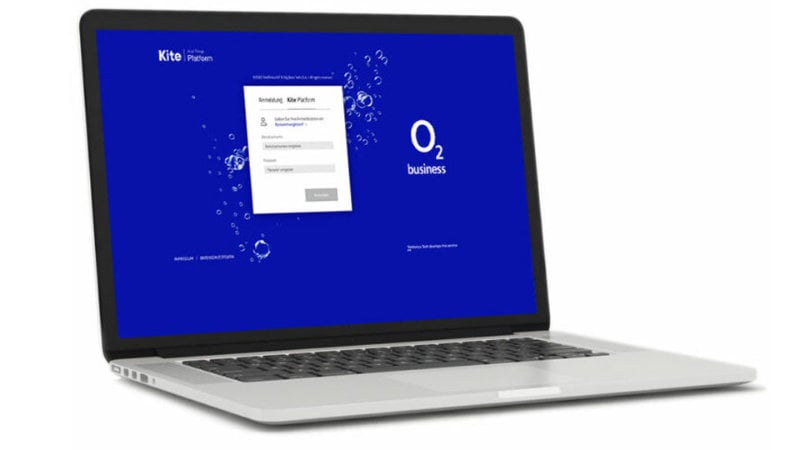 Telefónica Kite Plattform vorgestellt auf dem Notebook
