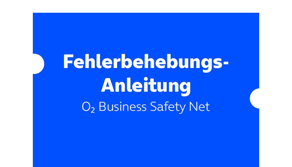 Fehlerbehebungsanleitung