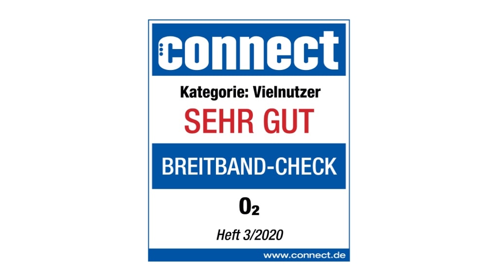 Connect: Note „Sehr gut“ für das DSL Angebot von o2 Connect: Note „Sehr gut“ für das DSL Angebot von o2
