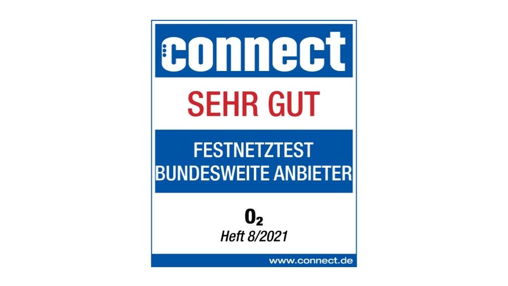 Connect: Note „Sehr gut“ für das DSL Angebot von o2