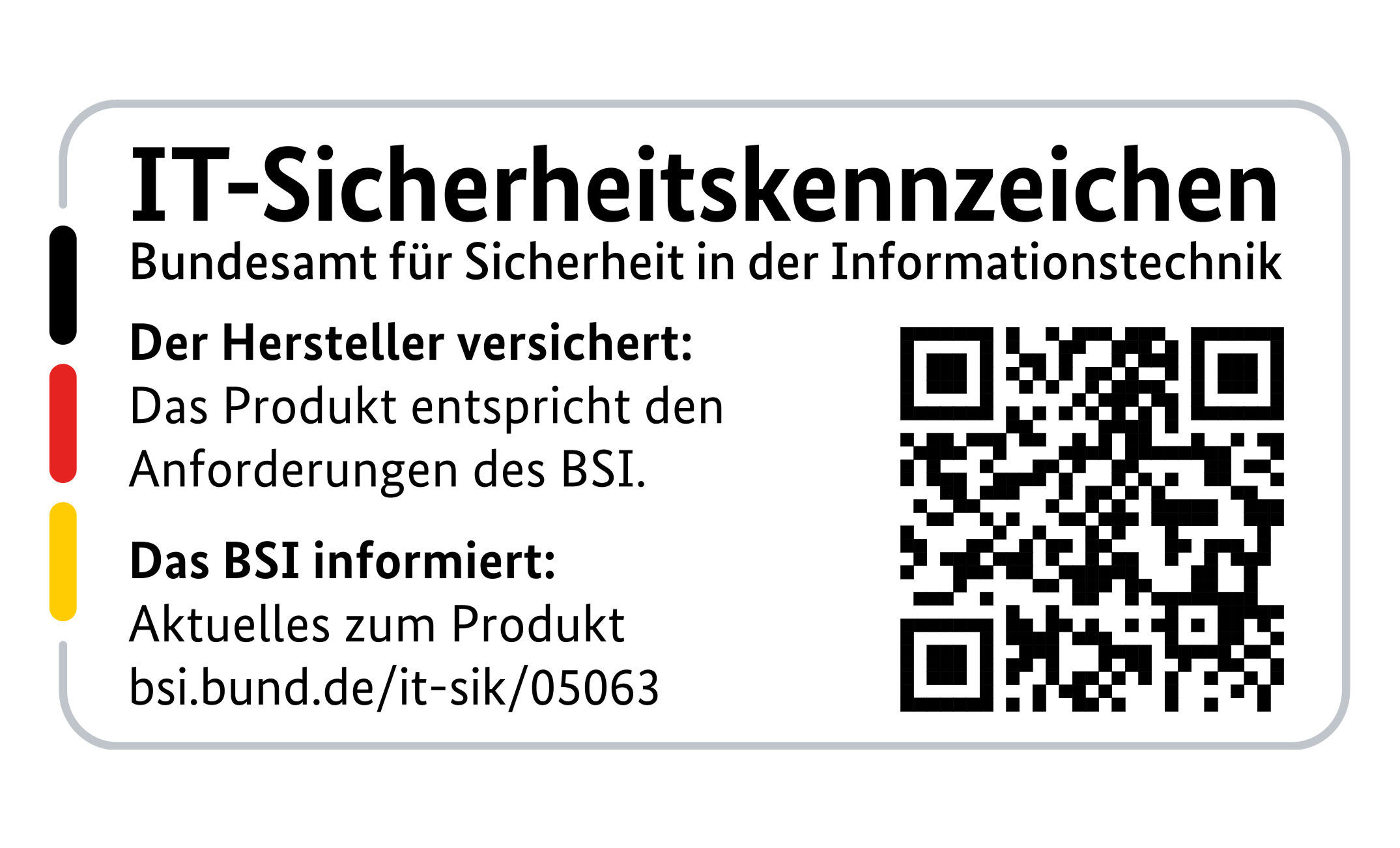 IT-Sicherheitskennzeichen XCover7 Pro EE