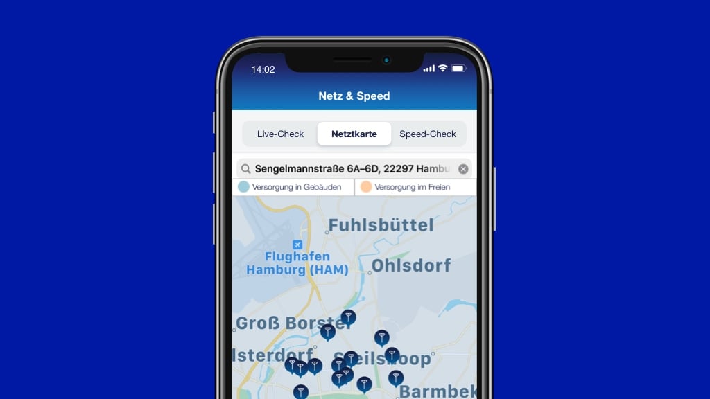 o2 Business App: Netz checken