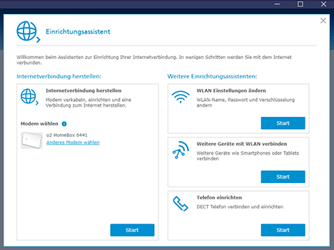 DSL Service Suite Ersteinrichtung