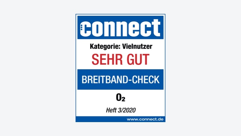 Connect: Note „Sehr gut“ für das DSL Angebot von o2