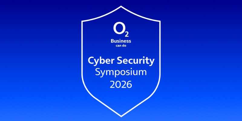 Cyber Scurity Symposium Icon auf Blaufverlauf
